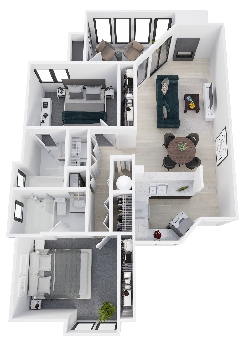 B3P floor plan